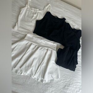 Bundle of 5 items skort tops romper